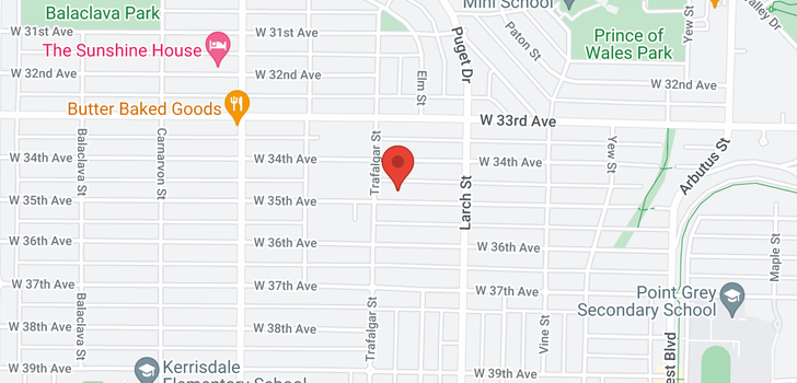 map of 2659 W 35TH AVENUE